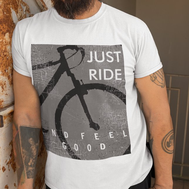 Camiseta Bicicleta. Paseo en bicicleta y sentirte bien (JUST RIDE)