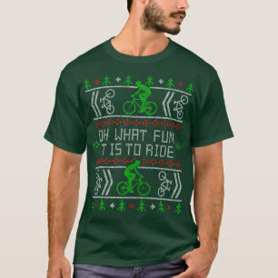 Camiseta Bicicleta qué divertido es montar a Navidades feos
