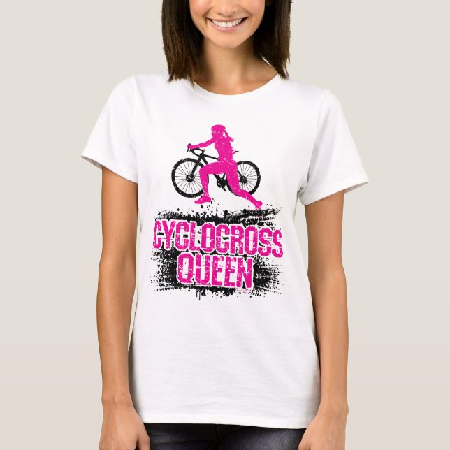 Camiseta Bicicleta Queen Cyclo-Cross CX Mujeres (Anverso)
