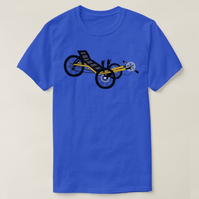 Camiseta Bicicleta reclasificada en blanco (Diseño del anverso)