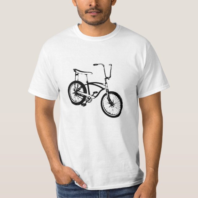 Camiseta Bicicleta retra - negro (Anverso)