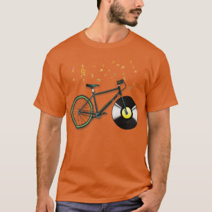Camiseta Bicicleta Retro Ciclismo de la bicicleta de música