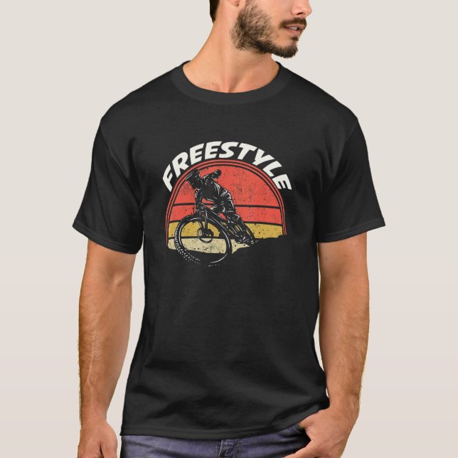 Camiseta Bicicleta Retro Freestyle Bmx Rider Bicycle Bmx (Anverso)
