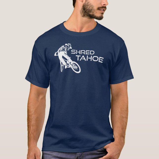Camiseta Bicicleta Shred Lake Tahoe (Anverso)