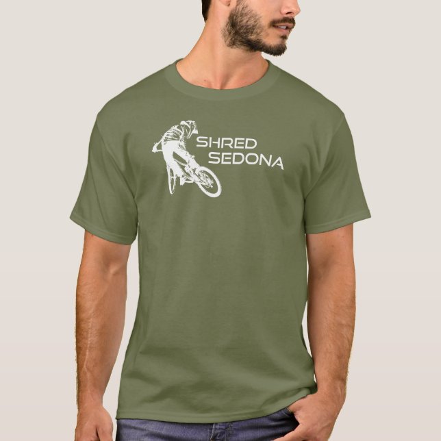 Camiseta Bicicleta Shred Sedona Arizona (Anverso)