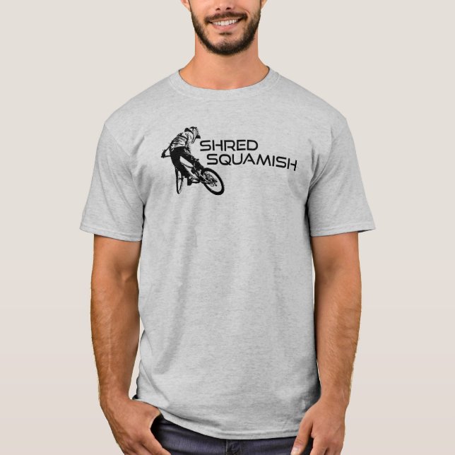 Camiseta Bicicleta Shred Squamish Mountain (Anverso)