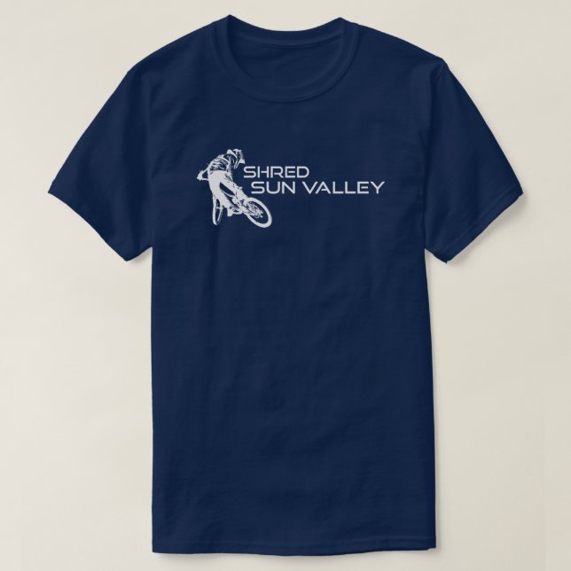 Camiseta Bicicleta Shred Sun Valley Idaho (Diseño del anverso)