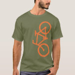 Camiseta Bicicleta, silueta vertical, diseño Naranja<br><div class="desc">¡La bicicleta con estilo!</div>