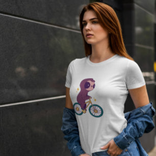 Camiseta Bicicleta Sloth Animal Riding