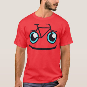 Camiseta Bicicleta sonríe divertida ciclista