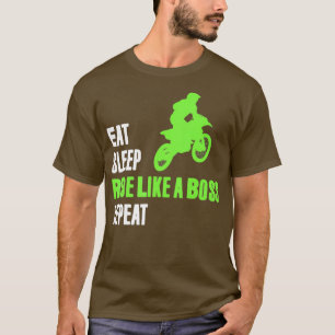 Camiseta Bicicleta Sucia Comer Sleep Motocross Supercross E