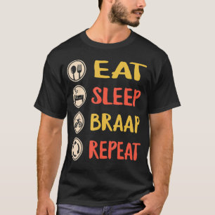 Camiseta Bicicleta sucia Eat Sleep Braap Repetir Biker Dirt