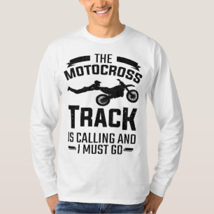Camiseta Bicicleta Sucia El Motocross Track Llama Motocicle