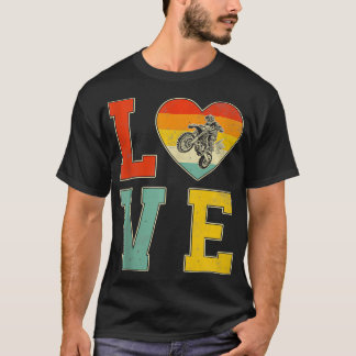 Camiseta Bicicleta sucia estilo retro con San Valentín gráf
