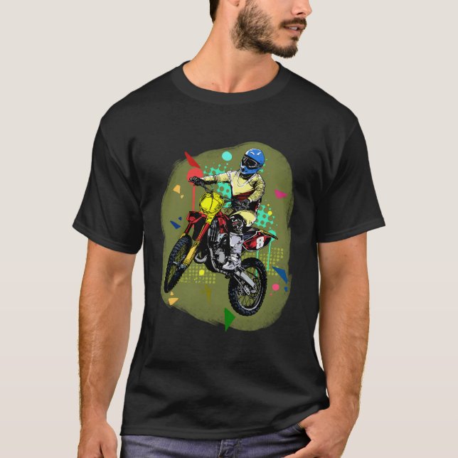 Camiseta Bicicleta sucia Guay fuera Motocross Gift Guay Dir (Anverso)