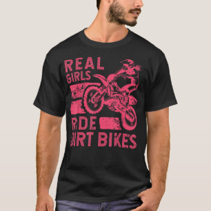 Camiseta Bicicleta Sucia Guay Para Mujeres Chicas Motocross