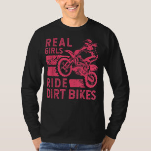 Camiseta Bicicleta Sucia Guay Para Mujeres Chicas Motocross