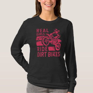 Camiseta Bicicleta Sucia Guay Para Mujeres Chicas Motocross