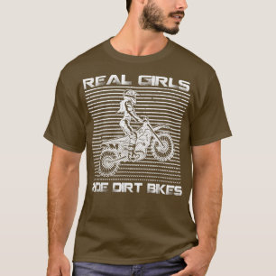 Camiseta Bicicleta Sucia Guay Para Mujeres Chicas Motocross