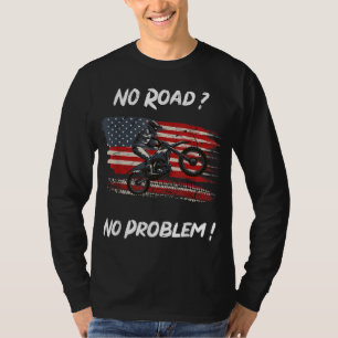 Camiseta Bicicleta sucia sin carretera sin problemas Bicicl