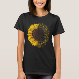 Camiseta Bicicleta Sunflower Tee Shirt Bike Lover regalo