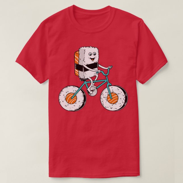 Camiseta Bicicleta Sushi (Diseño del anverso)
