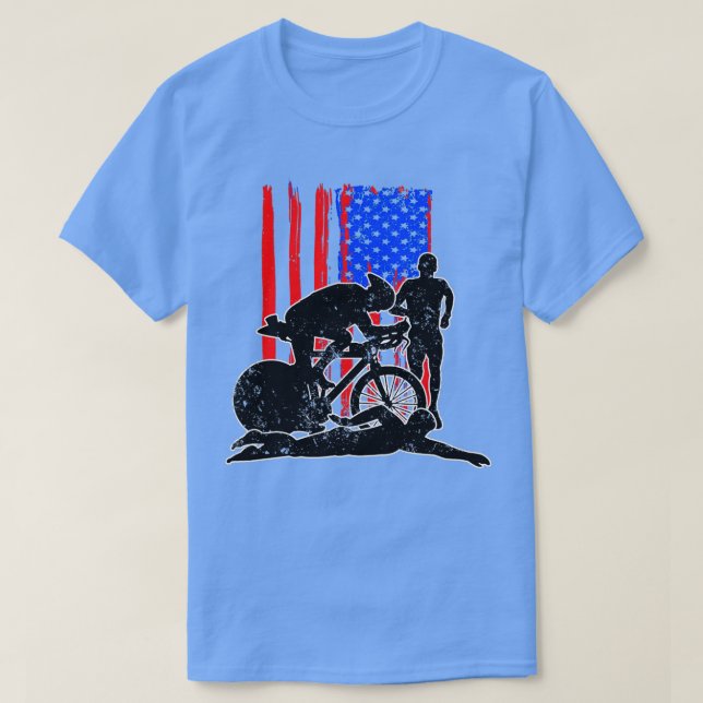 Camiseta Bicicleta Swift Run Triathlon Hobby Sport Game Gif (Diseño del anverso)
