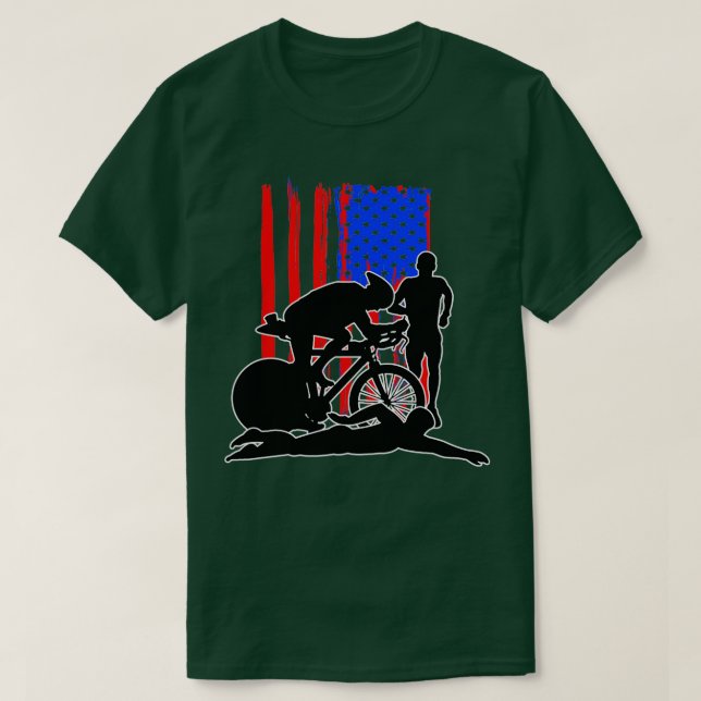 Camiseta Bicicleta Swift Run Triathlon Hobby Sport Game Gif (Diseño del anverso)