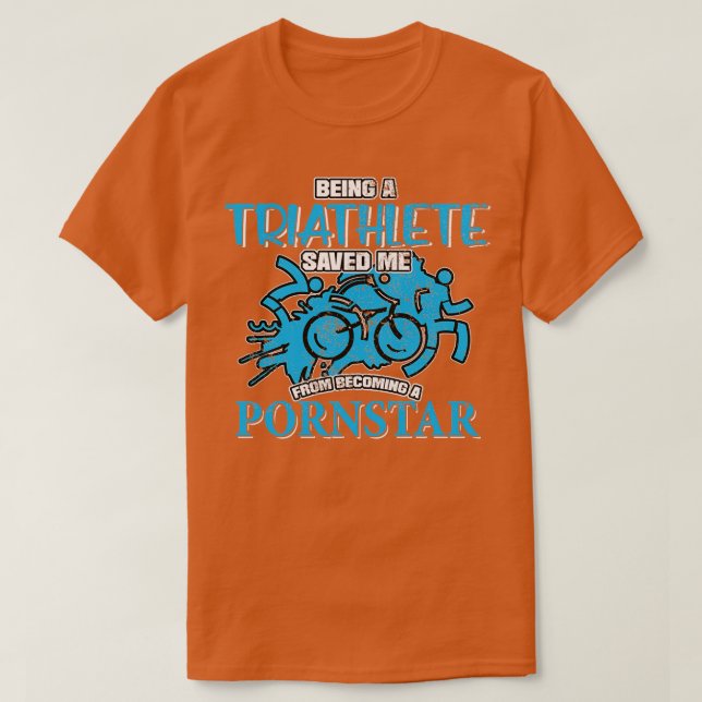 Camiseta Bicicleta Swim Run Triathlon Hobby Sport Game Gift (Diseño del anverso)
