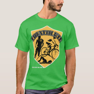 Camiseta Bicicleta Swim Run Triathlon Hobby Sport Game Gift
