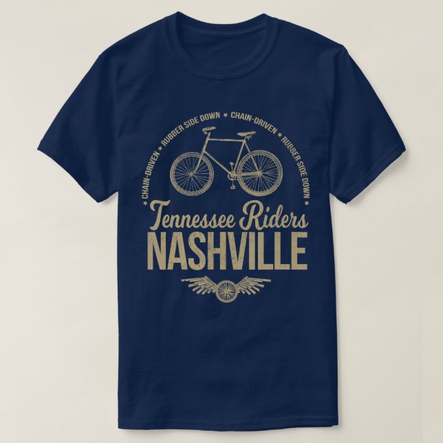 Camiseta Bicicleta Tennessee Riders Nashville (Diseño del anverso)