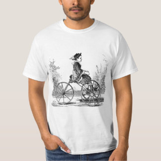 Camiseta Bicicleta Trike de la rueda del vintage tres