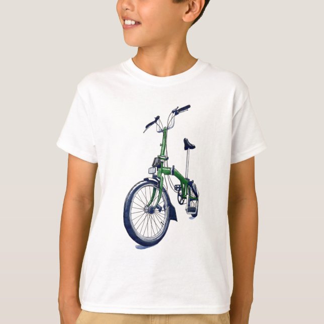 Camiseta Bicicleta verde de Brompton (Anverso)