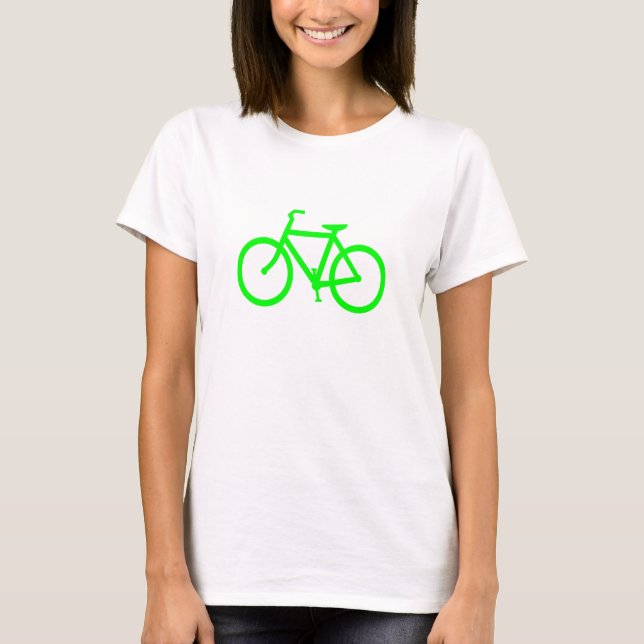 Camiseta Bicicleta Verde Lima (Anverso)