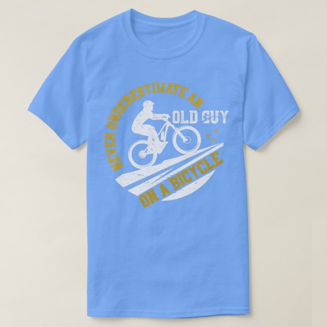 Camiseta Bicicleta Viejo Guy Retro Ciclismo (Diseño del anverso)