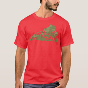 Camiseta Bicicleta Virginia Contorno Estado Montaña Bicicle