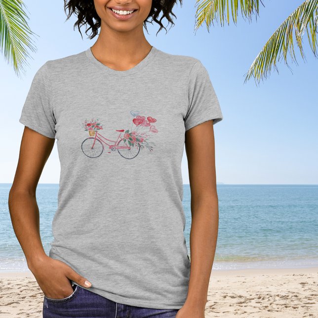 Camiseta Bicicleta y globos de acuarela (Subido por el creador)
