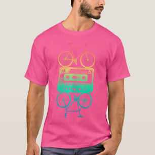 Camiseta Bicicletas Ciclistas Música Lover Bmx Cassette Bic