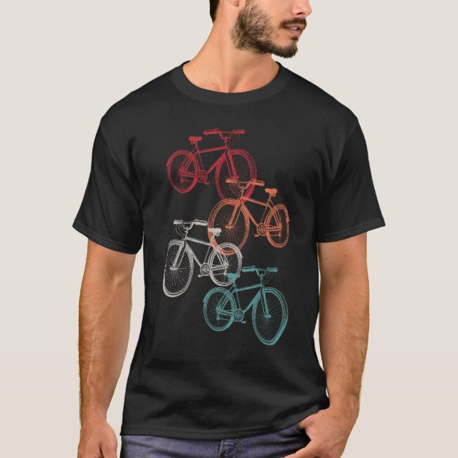 Camiseta Bicicletas coloridas (Anverso)