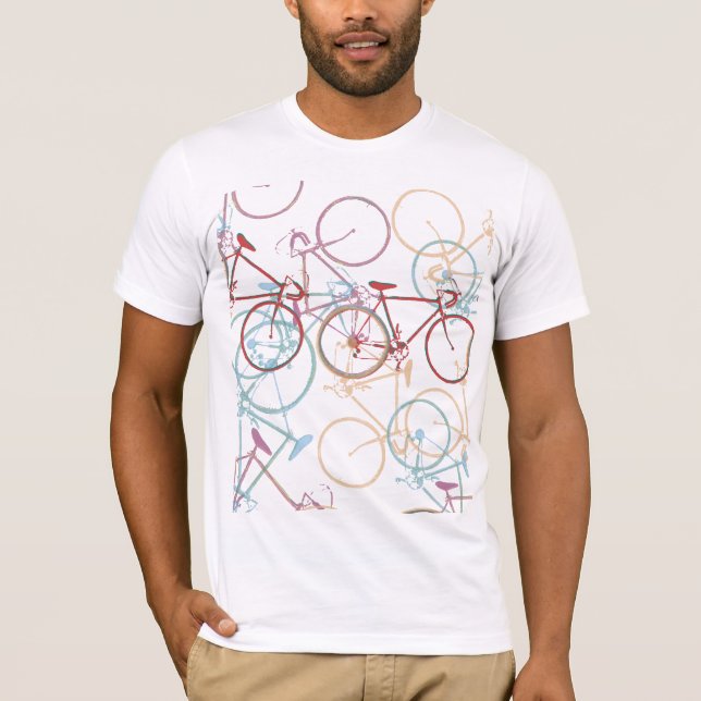 Camiseta Bicicletas de color Guay (Anverso)