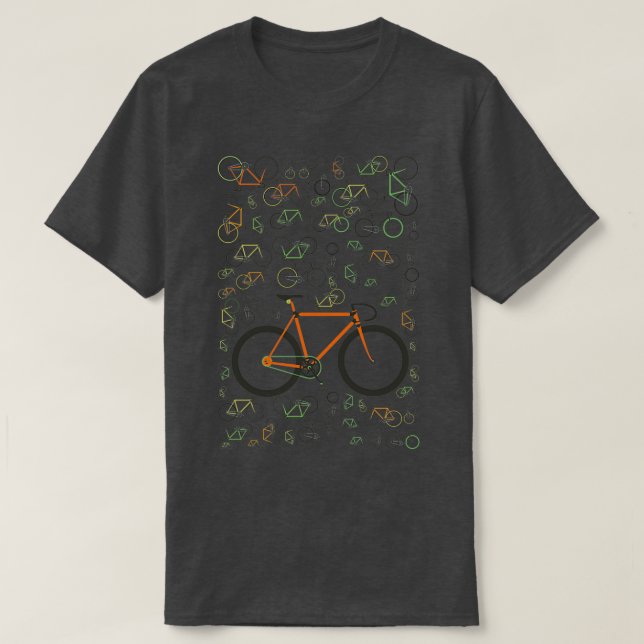 Camiseta Bicicletas de engranajes fijos (Diseño del anverso)