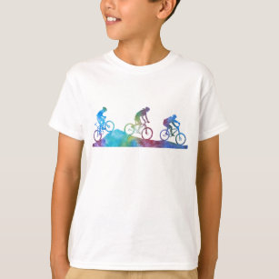 Camiseta Bicicletas de montaña lavadas de colores