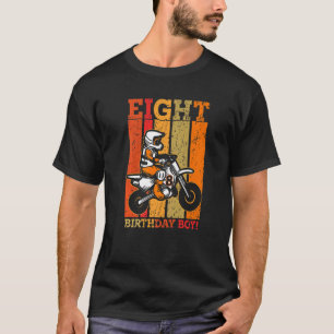 Camiseta Bicicletas Dirt Boys 8º cumpleaños ocho motociclet