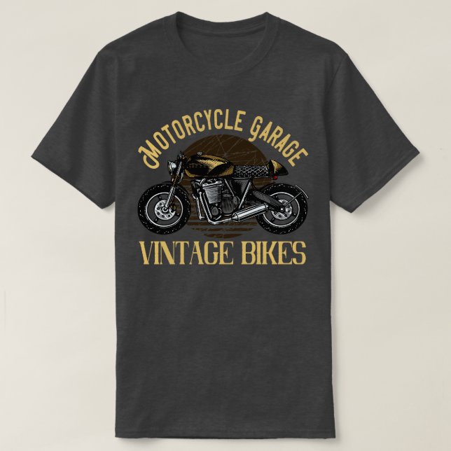 Camiseta Bicicletas vintage de Motorcycle Garage (Diseño del anverso)