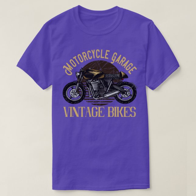 Camiseta Bicicletas vintage de Motorcycle Garage (Diseño del anverso)