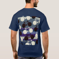 bicicletas y rayas blancas y negras