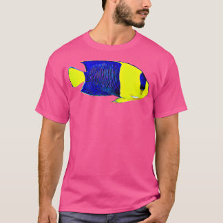 Camiseta Bicolor Angelfish Saltwater reef aquarium fish tan