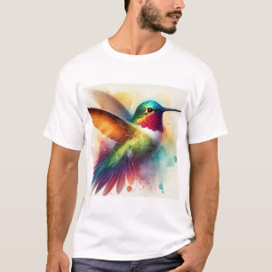 Camiseta Bicolor Hummingbird 310724AREF138 - Watercolor