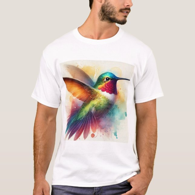 Camiseta Bicolor Hummingbird 310724AREF138 - Watercolor (Anverso)