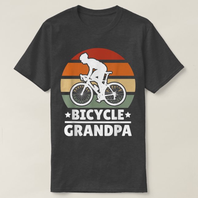 Camiseta Bicycle Grandpa with a Bike  (Diseño del anverso)